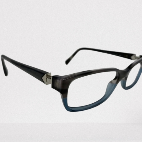 Authentic Prada Italy VPR 07N RY0-101 55-17-140 Gray/Blue Full Rim Eyeglasses Fr - Picture 3 of 11
